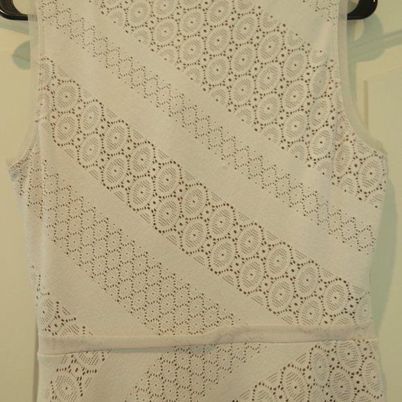 BCBG Tracie Asymmetrical White Dress - Picture 5 of 11